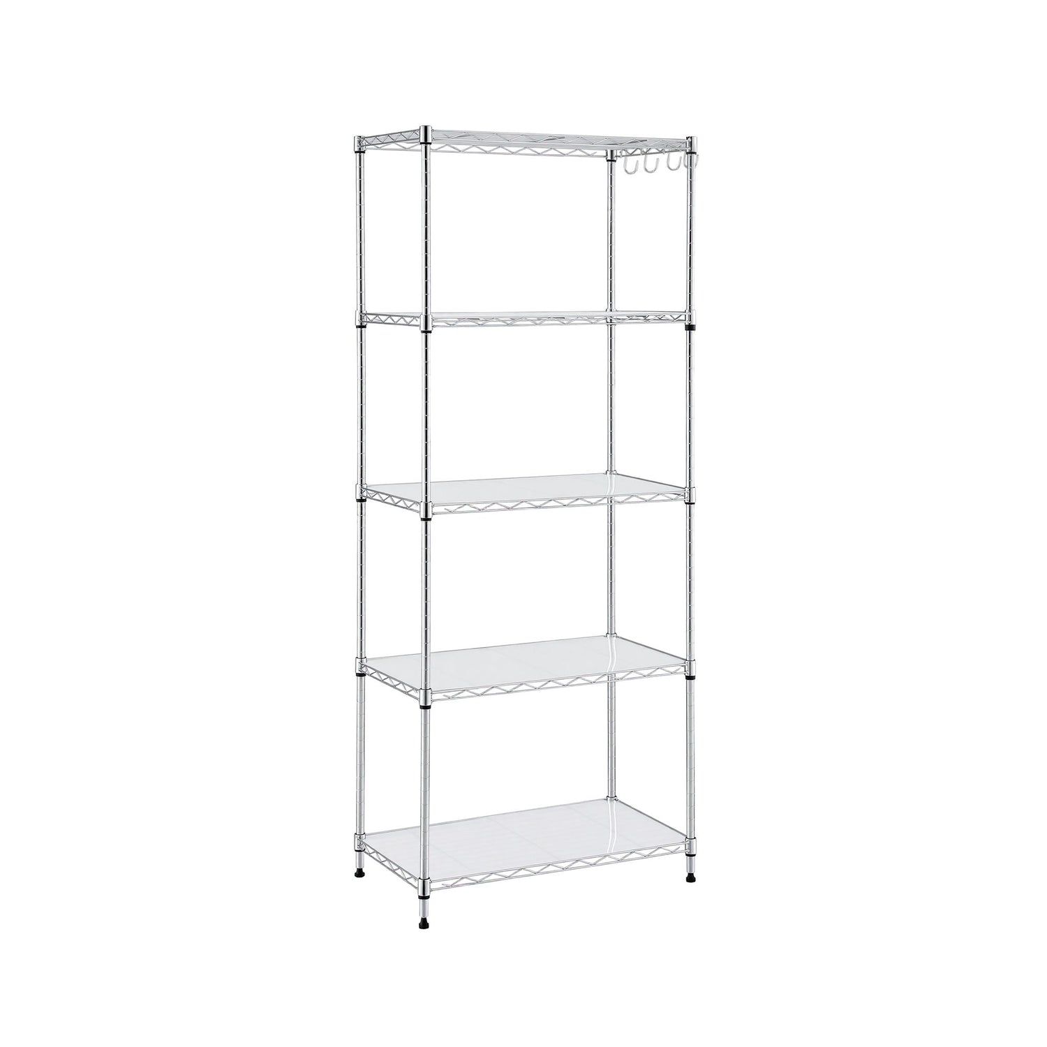 Artiss 5-Tier Kitchen Rack Shelf Shelving Unit 60x35x150CM Adjustable Metal Storage Shelves Silver