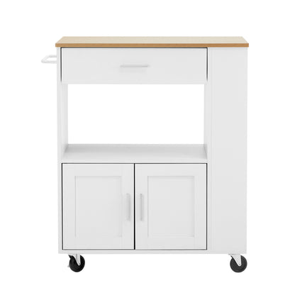Oikiture Kitchen Island Trolley Rolling Serving Cart-Kitchen Trolley-PEROZ Accessories