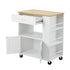 Oikiture Kitchen Island Trolley Rolling Serving Cart-Kitchen Trolley-PEROZ Accessories