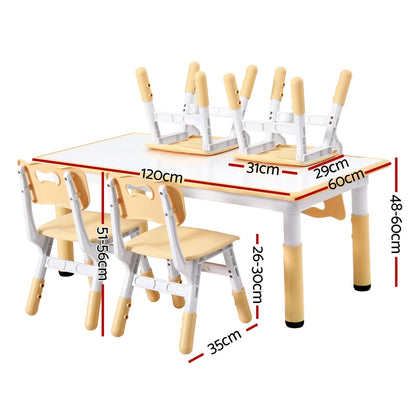 1 Keezi Kids Table and 4 Chairs Set Graffiti-Baby &amp; Kids &gt; Kid&