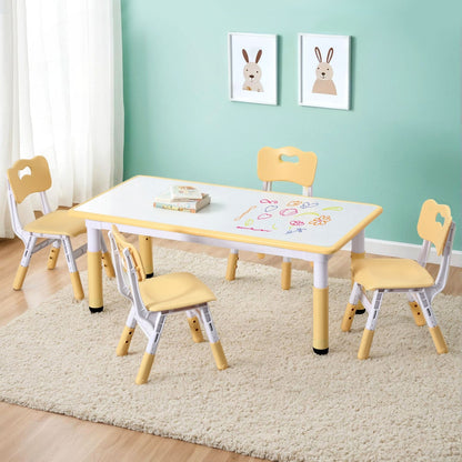 1 Keezi Kids Table and 4 Chairs Set Graffiti-Baby &amp; Kids &gt; Kid&