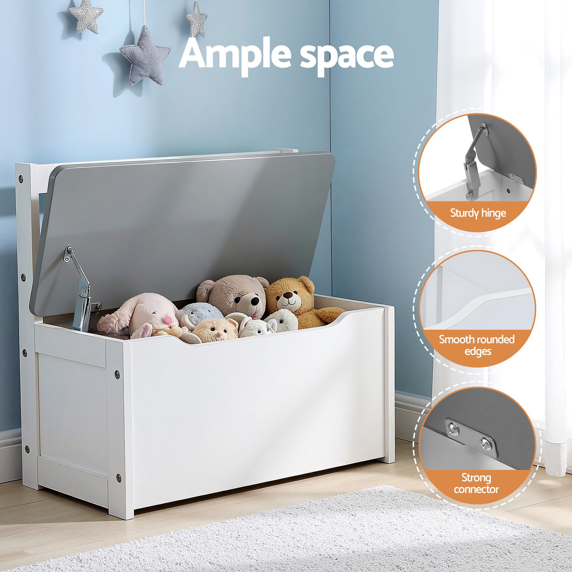 Keezi 2 in 1 Kids Table and Chair Set, Activity Table with Storage Bench and 2 Chairs for Reading, Drawing, Writing, Snack Time &amp; Arts Crafts, 4 PCS Toddler Table and Chair Set, Grey-Baby &amp; Kids > Kid&