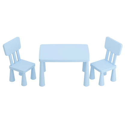 1 Keezi Kids Table and 2 Chairs Set Blue-Baby &amp; Kids &gt; Kid&