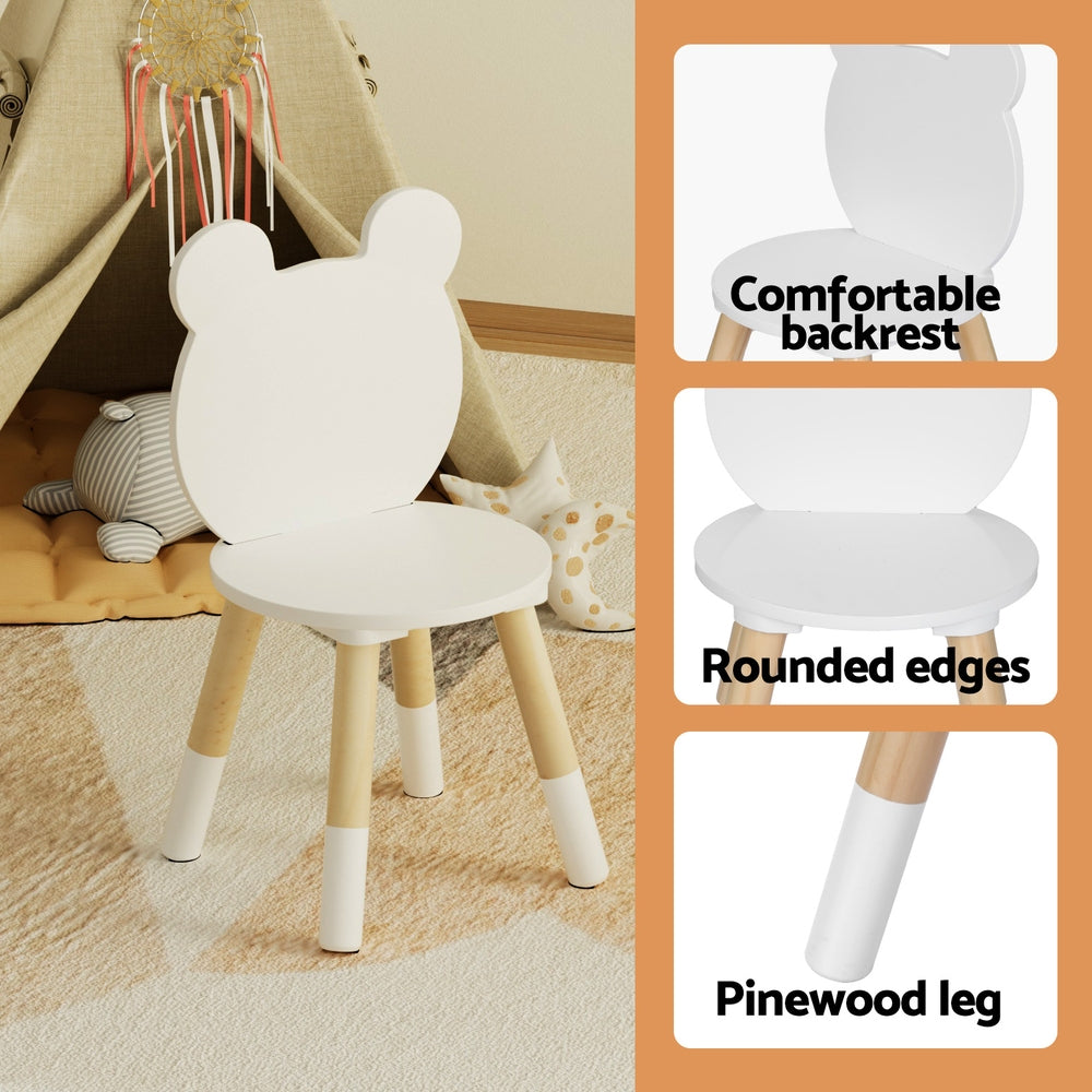 Keezi 3 Piece Kids Table and Chairs Set Activity Playing Study Children Desk-Baby &amp; Kids > Kid&