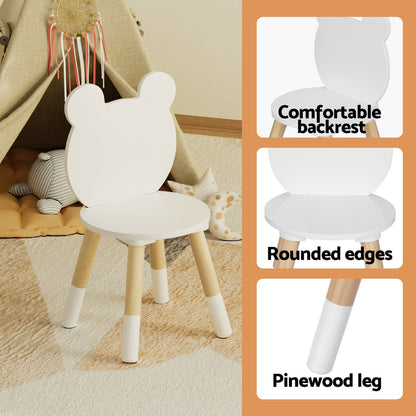 Keezi 3 Piece Kids Table and Chairs Set Activity Playing Study Children Desk-Baby &amp; Kids > Kid&