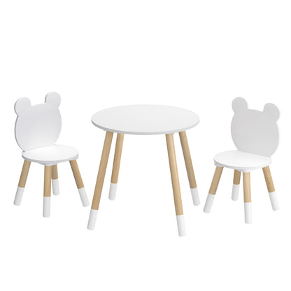 Keezi 3 Piece Kids Table and Chairs Set Activity Playing Study Children Desk-Baby &amp; Kids > Kid&