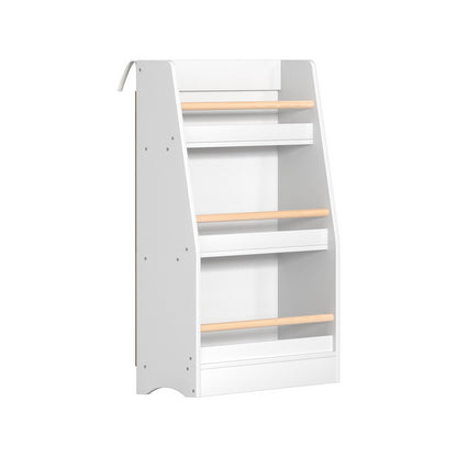 Keezi Kids Bookshelf 3 Tiers Storage Children Bookcase Organiser Display Shelf-Baby &amp; Kids > Kid&