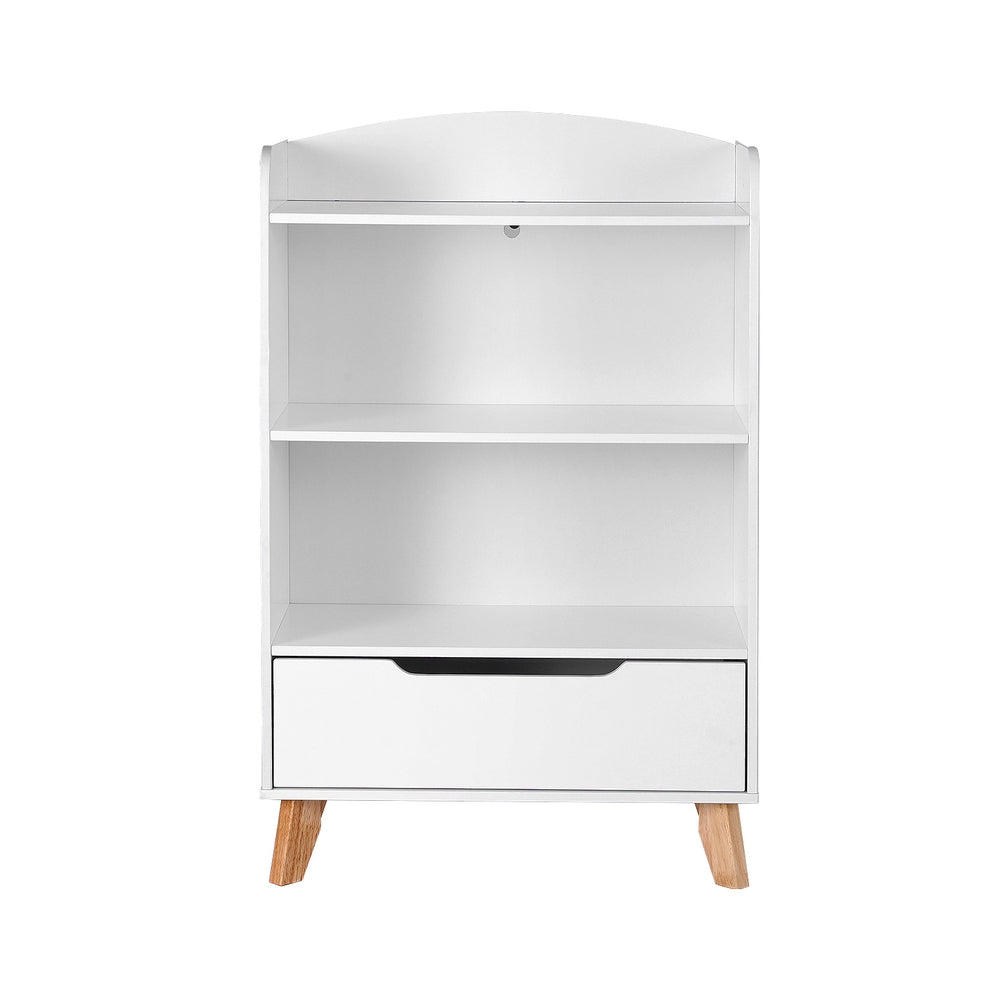 Keezi Kids Bookshelf 3 Tiers Storage Children Bookcase Toys Organiser Drawer-Baby &amp; Kids > Kid&