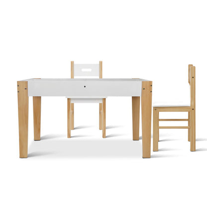 Keezi Kids Table Chair Set Children Storage Study Desk Toy Play Game Chalkboard-Baby &amp; Kids > Baby &amp; Kid&