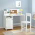 Keezi Kids Table and Chair Set Children Study Play Toys Desk w/ Cabinet Storage-Baby & Kids > Kid&