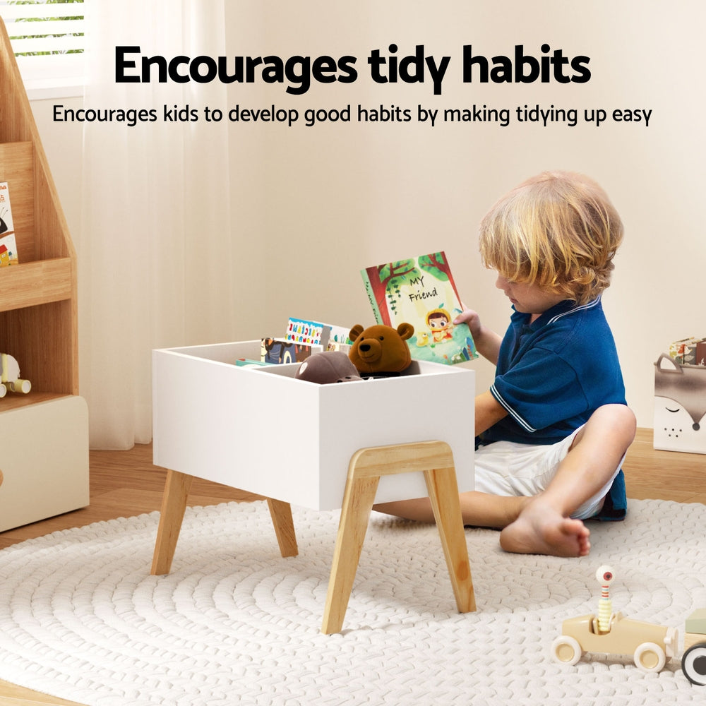 Keezi Kids Toy Box Chest Storage Bin Container Wooden Cabinet Clothes Book Organiser Bedroom-Baby &amp; Kids > Kid&