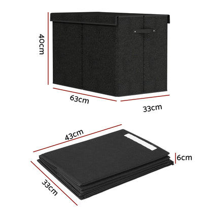 Keezi Large Toy Box Chest Storage with Flip-Top Lid Foldable Organizer Bins-Baby &amp; Kids > Kid&