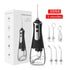 L10 Black Portable Handheld Electric Water Flosser - Rechargeable Teeth Cleaner for Home Use-Oral Care-PEROZ Accessories