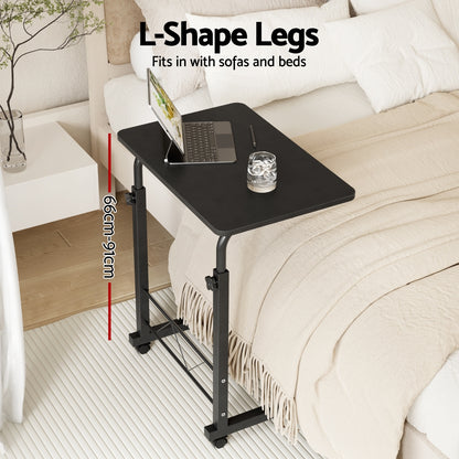 Artiss Laptop Desk Table Adjustable 60CM Black-Furniture &gt; Office-PEROZ Accessories