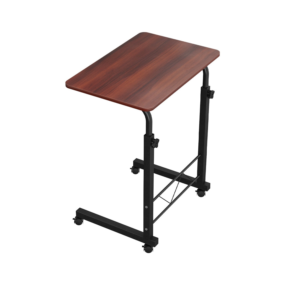 Artiss Laptop Desk Table Adjustable 60CM Dark Wood-Furniture &gt; Office-PEROZ Accessories