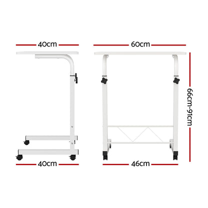 Artiss Laptop Desk Table Adjustable 60CM White-Furniture > Office-PEROZ Accessories