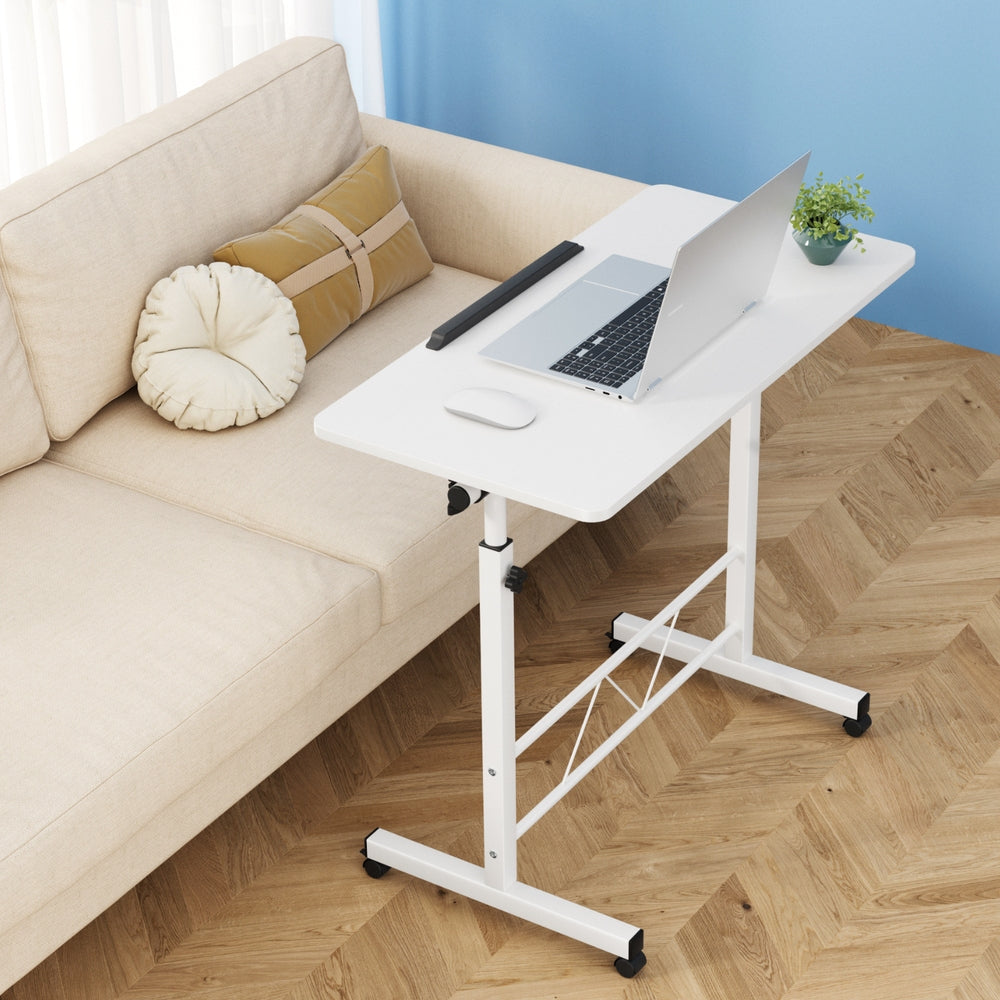 Artiss Laptop Desk Table Adjustable 80CM White-Office Desks-PEROZ Accessories