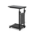 Artiss Laptop Desk Height Adjustable Mobile Workstation Computer Desks 48CM Black-Furniture > Living Room > Side Tables-PEROZ Accessories