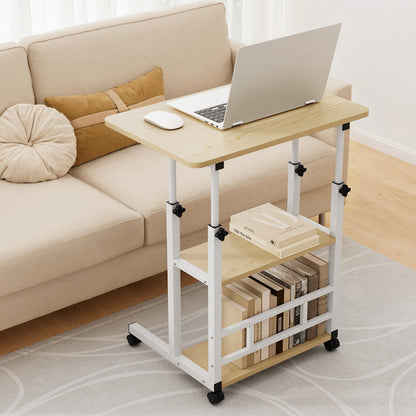 Artiss Laptop Desk Height Adjustable Mobile Workstation Computer Desks 60CM-Electronics &gt; Computer Accessories &gt; Laptop Stands-PEROZ Accessories