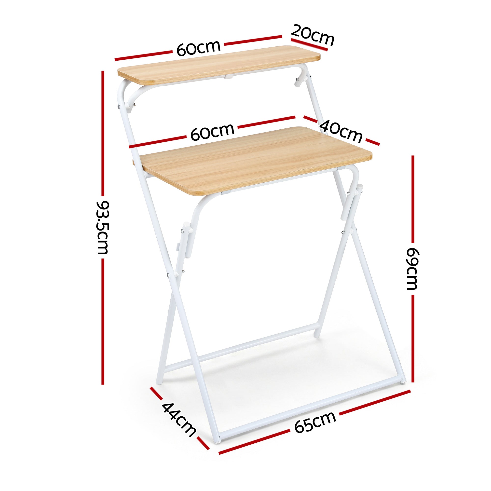 Artiss Laptop Desk Foldable Study Desk Home Office Oak-Electronics > Computers &amp; Tablets > Desktops &amp; Accessories-PEROZ Accessories