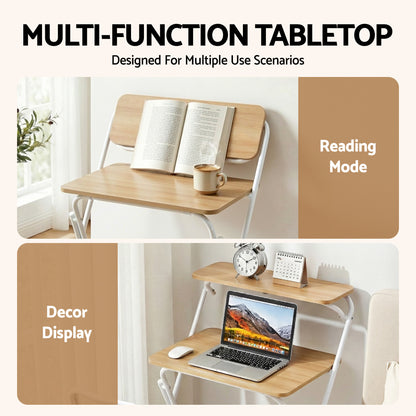 Artiss Laptop Desk Foldable Study Desk Home Office Oak-Electronics > Computers &amp; Tablets > Desktops &amp; Accessories-PEROZ Accessories