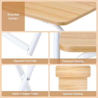 Artiss Laptop Desk Foldable Study Desk Home Office Oak-Electronics > Computers &amp; Tablets > Desktops &amp; Accessories-PEROZ Accessories