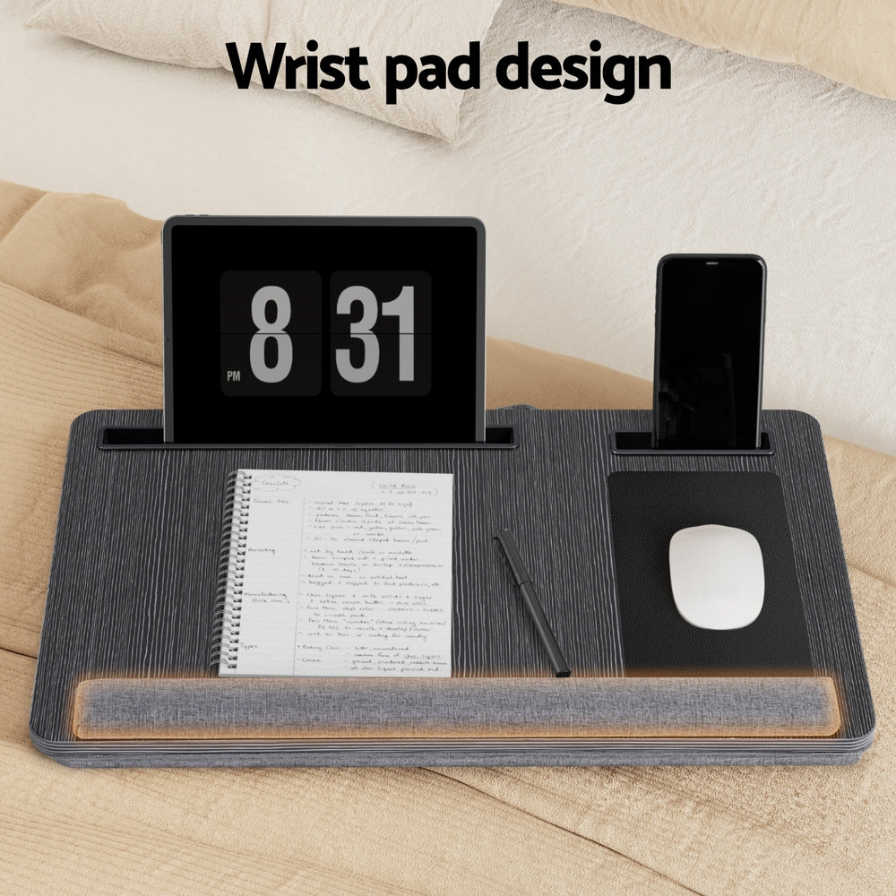 Artiss Lap Desk Laptop DeskS Portable w/ Wrist-rest Phone Slot Mouse Pad 55CM-Electronics &gt; Computer Accessories &gt; Laptop Stands-PEROZ Accessories