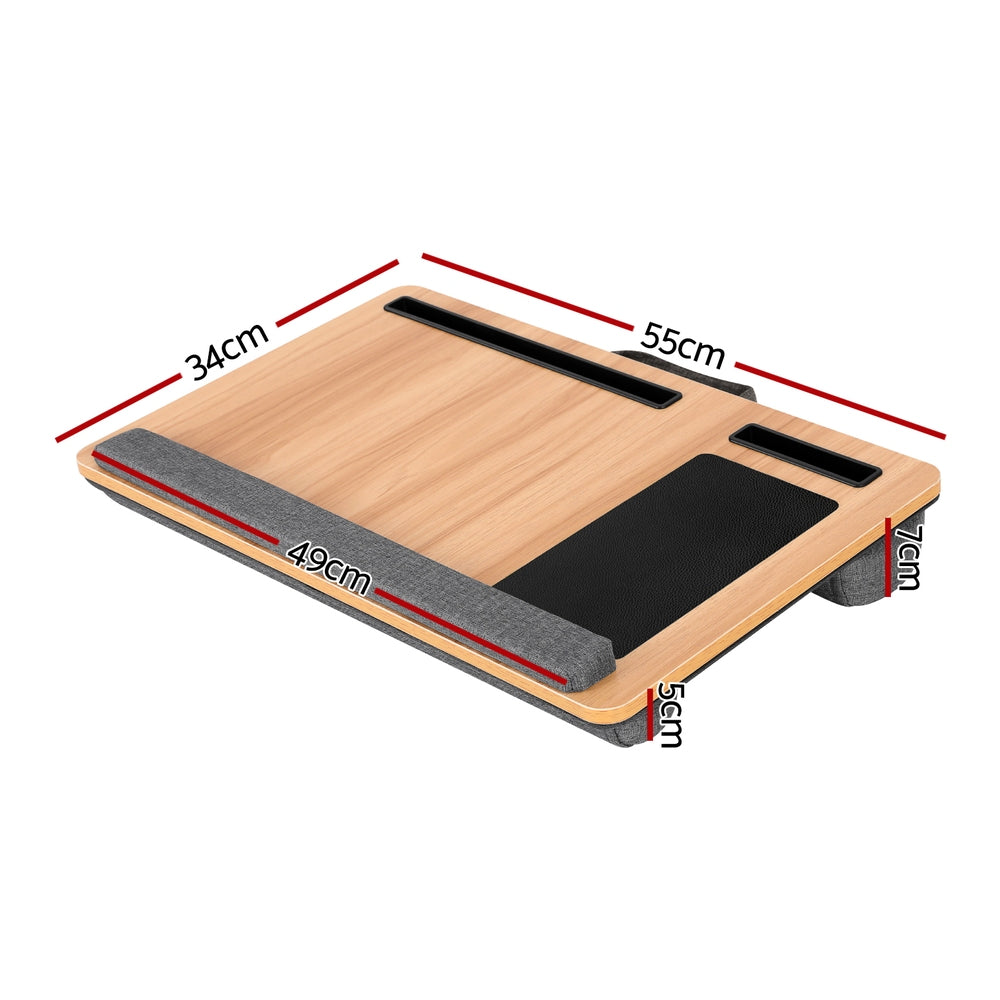 Artiss Lap Desk Laptop Desks Portable w/ Wrist-rest Phone Slot Mouse Pad 55CM-Electronics &gt; Computer Accessories &gt; Laptop Stands-PEROZ Accessories