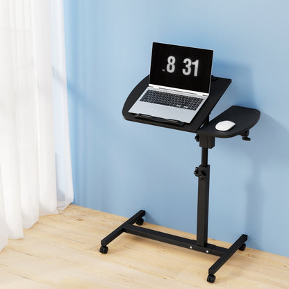 Artiss Laptop Desk Table Fan Cooling Black 60CM-Furniture &gt; Office-PEROZ Accessories