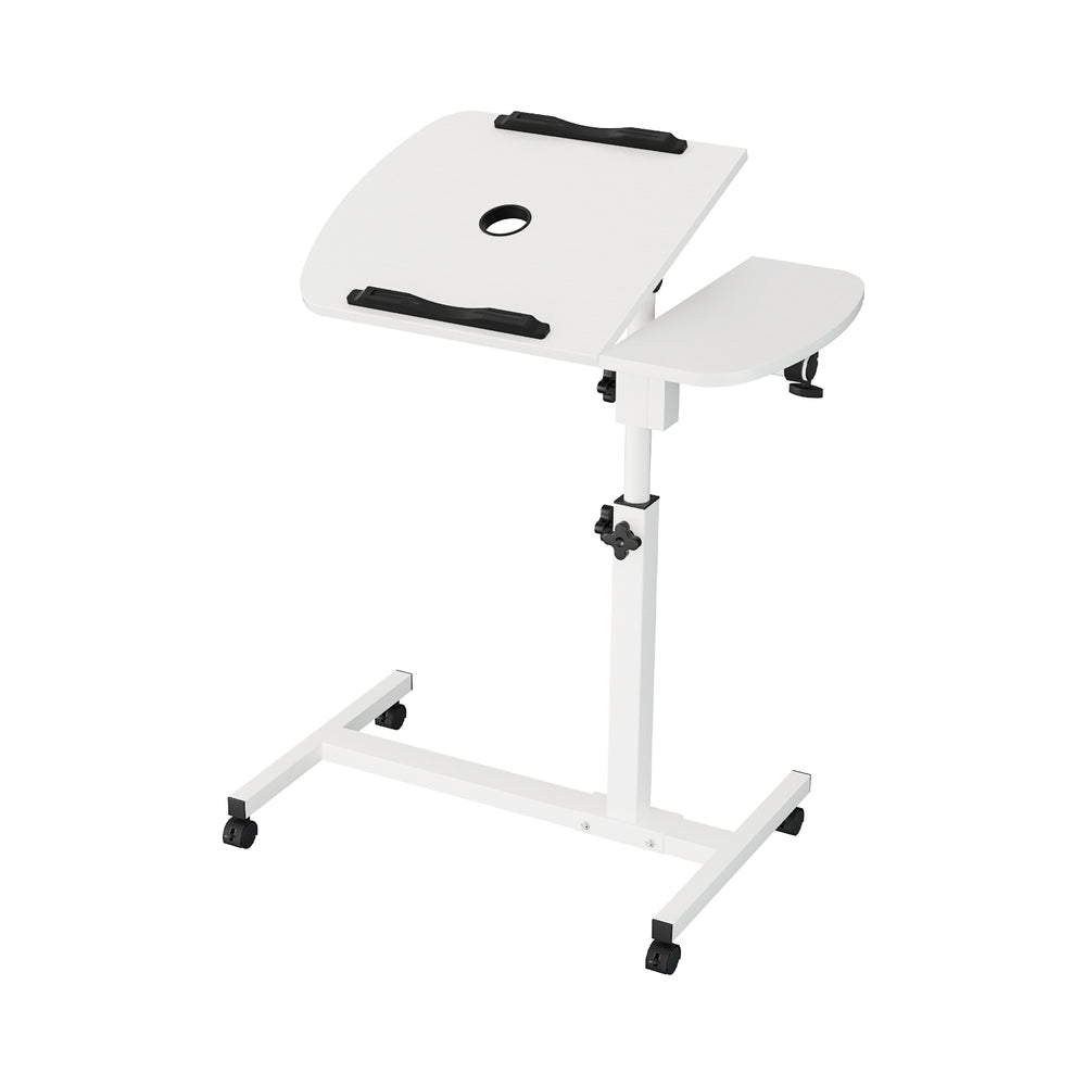 Artiss Laptop Desk Table Fan Cooling White 60CM-Furniture &gt; Office-PEROZ Accessories