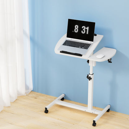 Artiss Laptop Desk Table Fan Cooling White 60CM-Furniture &gt; Office-PEROZ Accessories