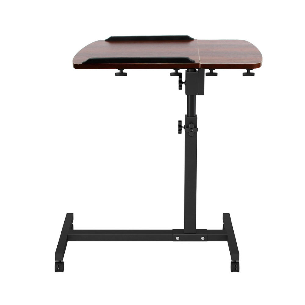 Artiss Laptop Desk Table Fan Cooling Walnut 60CM-Furniture > Office-PEROZ Accessories