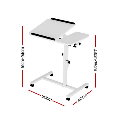 Artiss Laptop Desk Table Fan Cooling White 60CM-Furniture > Office-PEROZ Accessories