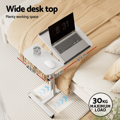 Artiss Laptop Desk Table Fan Cooling White 60CM-Furniture > Office-PEROZ Accessories