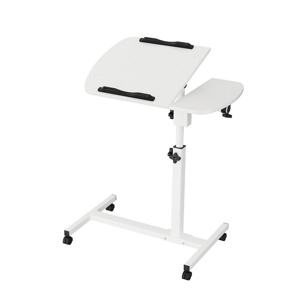Artiss Laptop Desk Table Fan Cooling White 60CM-Furniture &gt; Office-PEROZ Accessories