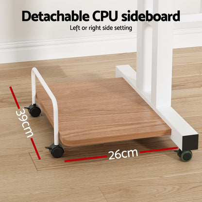 Artiss Laptop Desk Table Adjustable Light Wood 80CM-Furniture &gt; Office-PEROZ Accessories