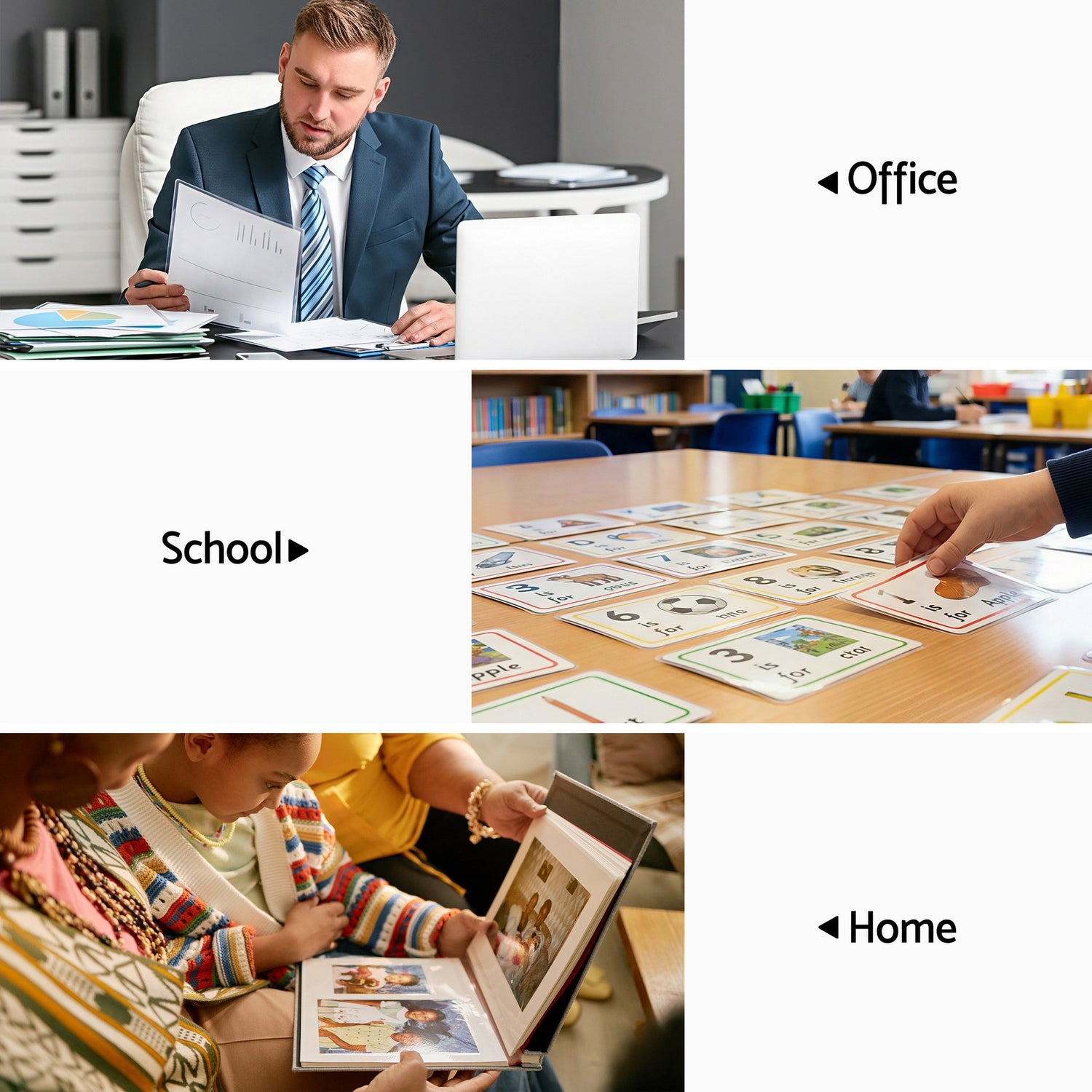 Devanti A3 Laminator Machine, Hot &amp; Cold Thermal Fast Lamination Anti-Jam Laminator for Office School Home Document Photo Card Handmade A3 A4 A5 A6, Black-Home &amp; Garden > Home Office Accessories > Laminators-PEROZ Accessories