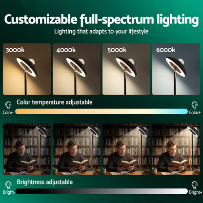 Artiss 2-in-1 LED Floor Lamp with Galaxy Projector &amp;Remote, 178cm Tall Torchiere Standing Light with Dynamic RGB Aurora Stepless 4 Colour Temperatures, 1H Timer for Living Room, Bedroom Kids Room-Home &amp; Garden > Lighting > Floor Lamps-PEROZ Accessories