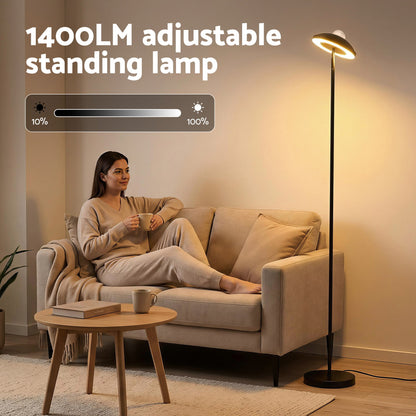 Artiss 2-in-1 LED Floor Lamp with Galaxy Projector &amp;Remote, 178cm Tall Torchiere Standing Light with Dynamic RGB Aurora Stepless 4 Colour Temperatures, 1H Timer for Living Room, Bedroom Kids Room-Home &amp; Garden > Lighting > Floor Lamps-PEROZ Accessories