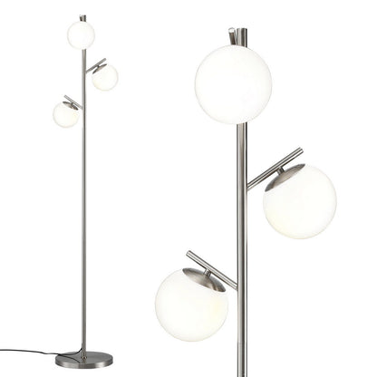 Artiss 3-Light Tree Floor Lamp 165cm Tall Standing Light with Sphere Glass Shades for Modern Homes-Home &amp; Garden &gt; Lighting &gt; Floor Lamps-PEROZ Accessories