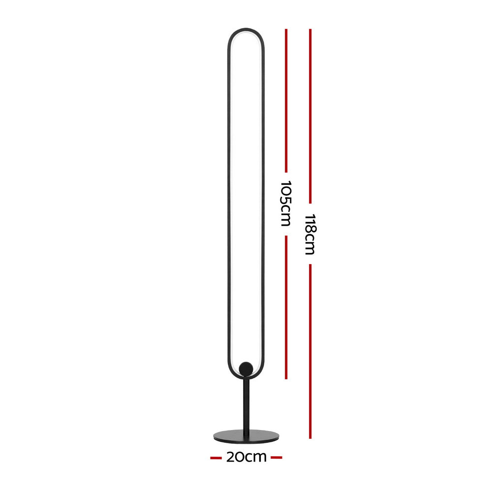Artiss RGB LED Floor Lamp Remote Control Corner Light Stand Gaming Room 118CM-Furniture > Bedroom-PEROZ Accessories