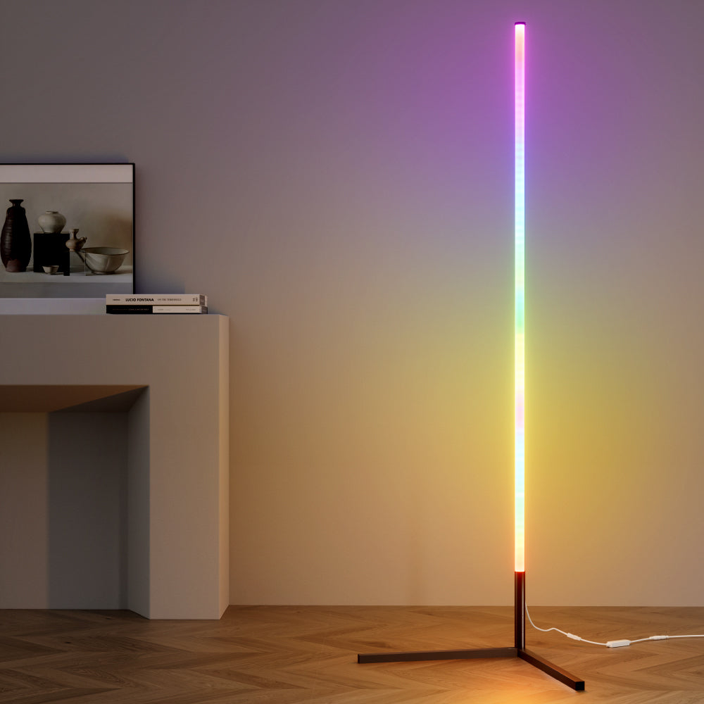Artiss RGB LED Floor Lamp Remote Control Corner Light Stand Gaming Room 150CM-Furniture &gt; Bedroom-PEROZ Accessories