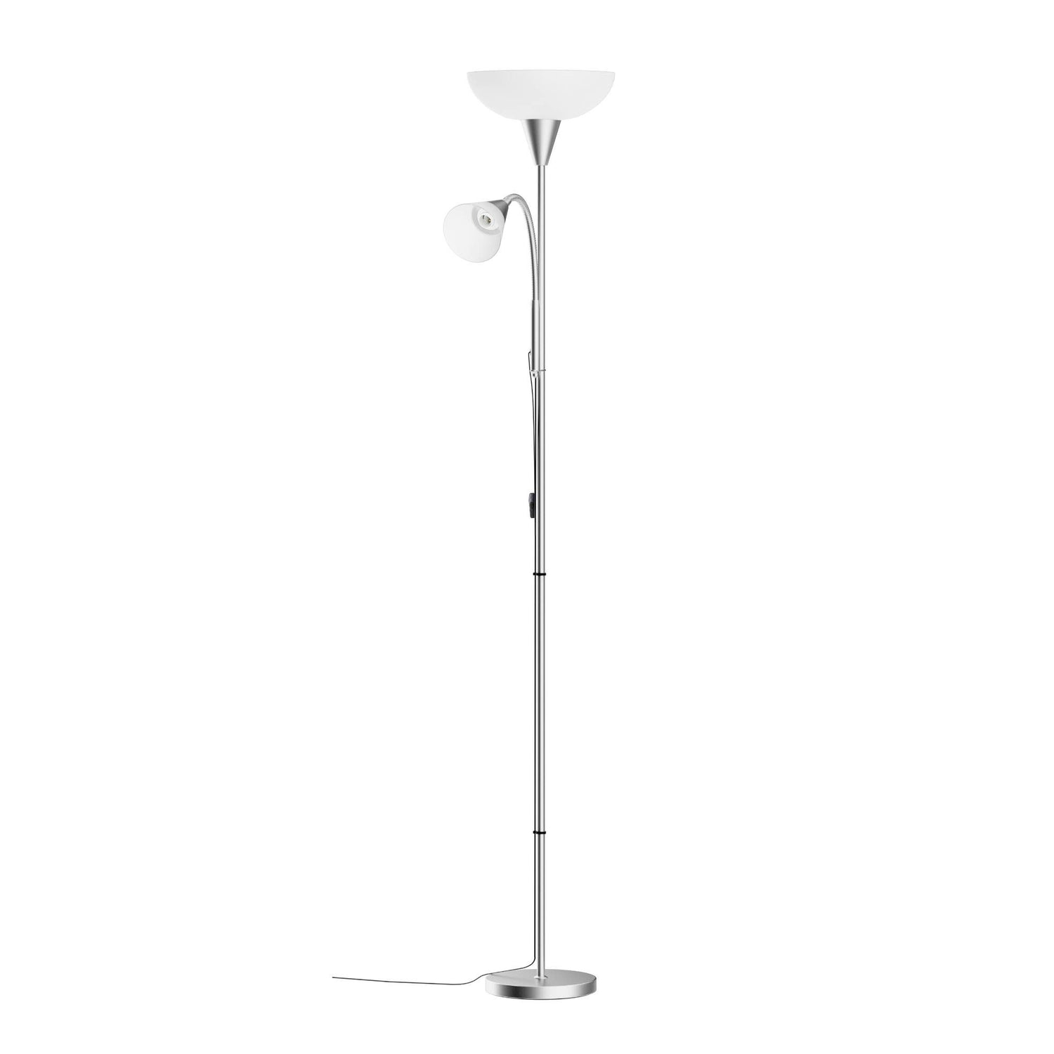 Artiss Floor Lamp Mother and Child Modern Home Living Room Office Reading Silver-Home &amp; Garden > Lighting > Floor Lamps-PEROZ Accessories