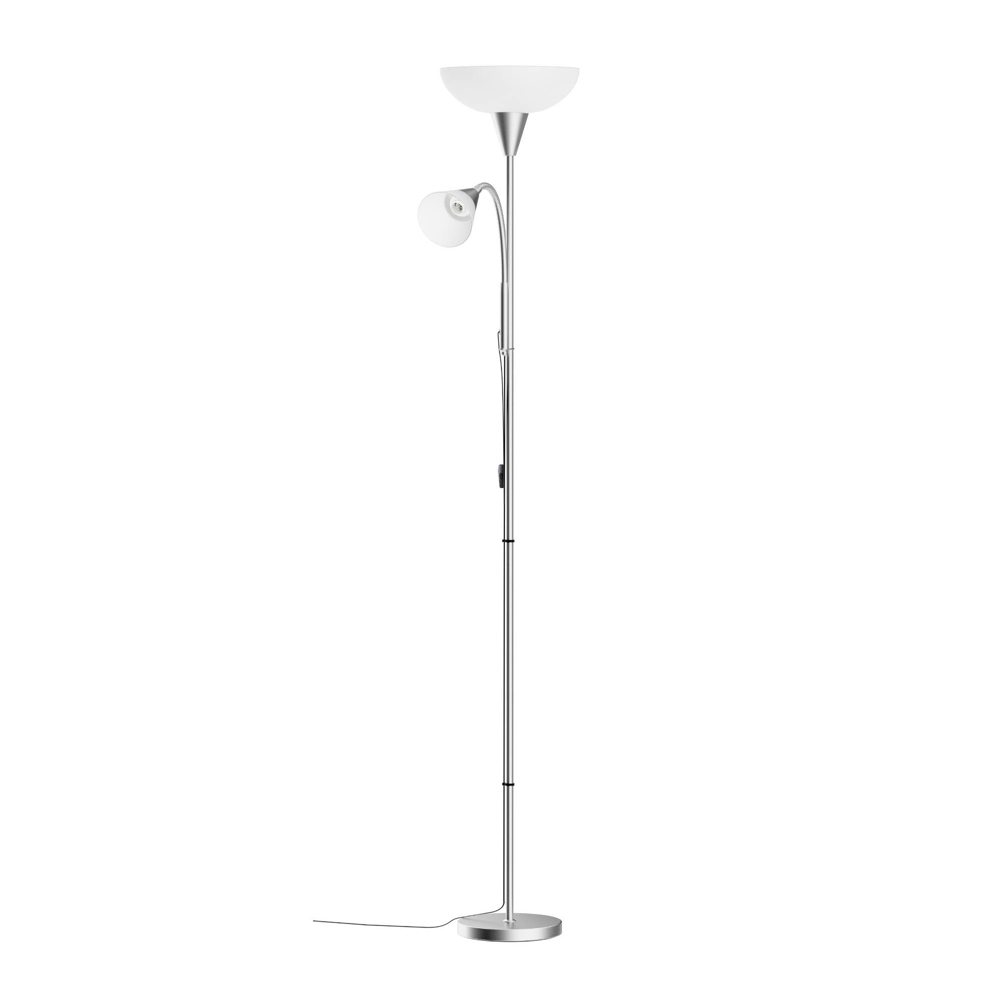 Artiss Floor Lamp Mother and Child Modern Home Living Room Office Reading Silver-Home &amp; Garden > Lighting > Floor Lamps-PEROZ Accessories