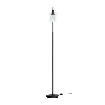 Artiss Floor Lamp Light Stand Modern Home Living Room Office Reading Glass Shade Black-Home &amp; Garden &gt; Lighting &gt; Floor Lamps-PEROZ Accessories