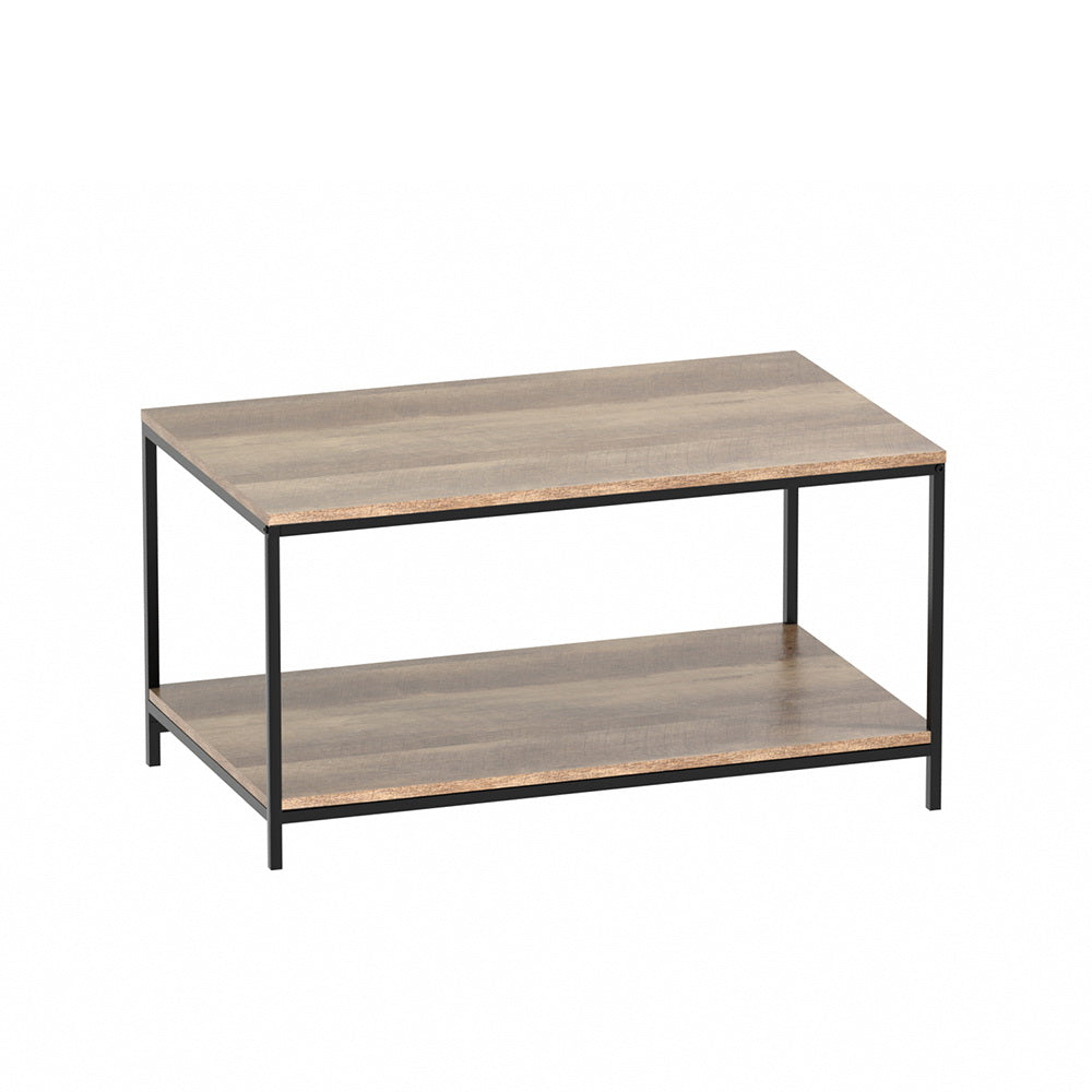 Artiss Coffee Table Rectangular 93CM Walnut Olin-Furniture &gt; Living Room-PEROZ Accessories