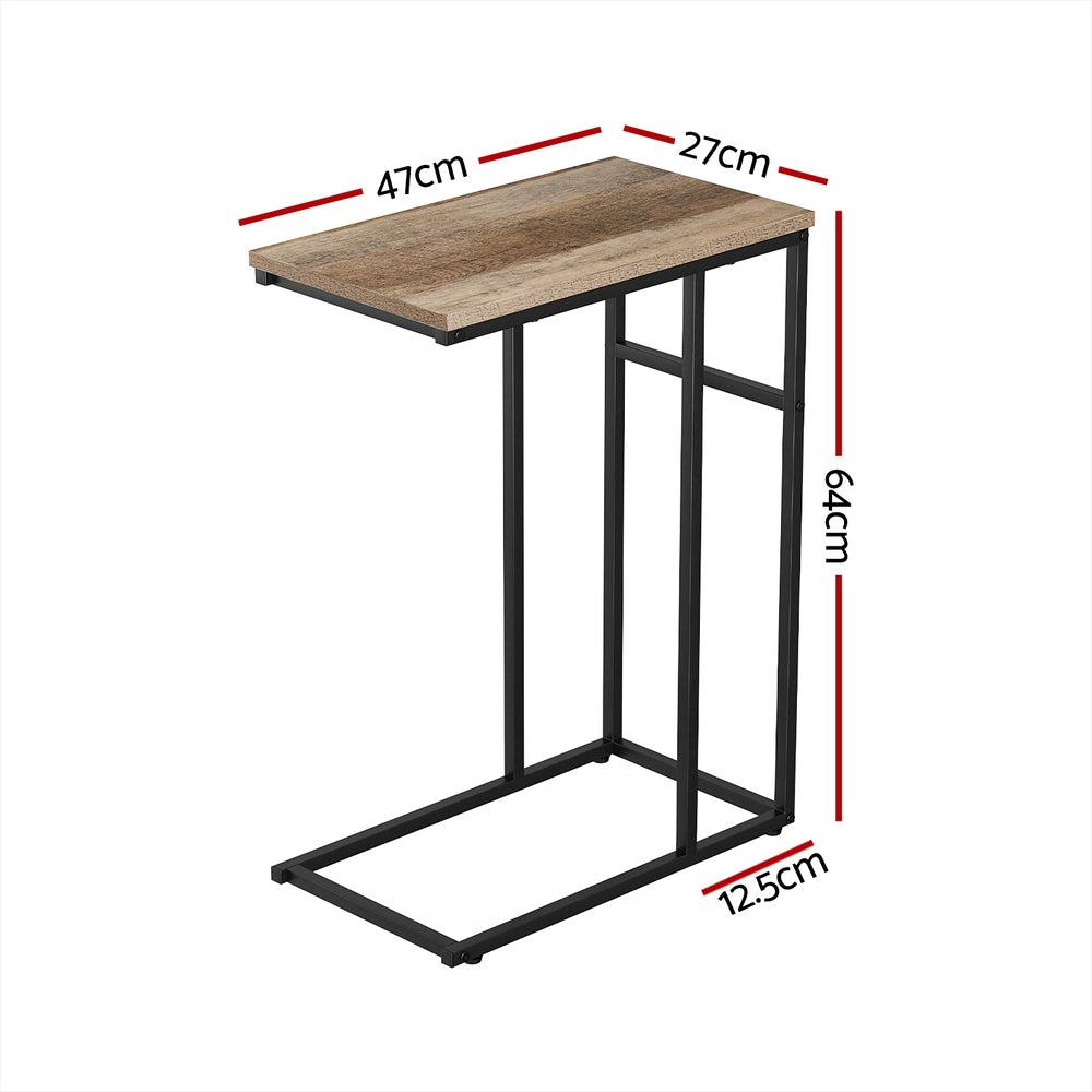 Artiss Coffee Table Side Table Walnut Anika-Furniture &gt; Living Room-PEROZ Accessories