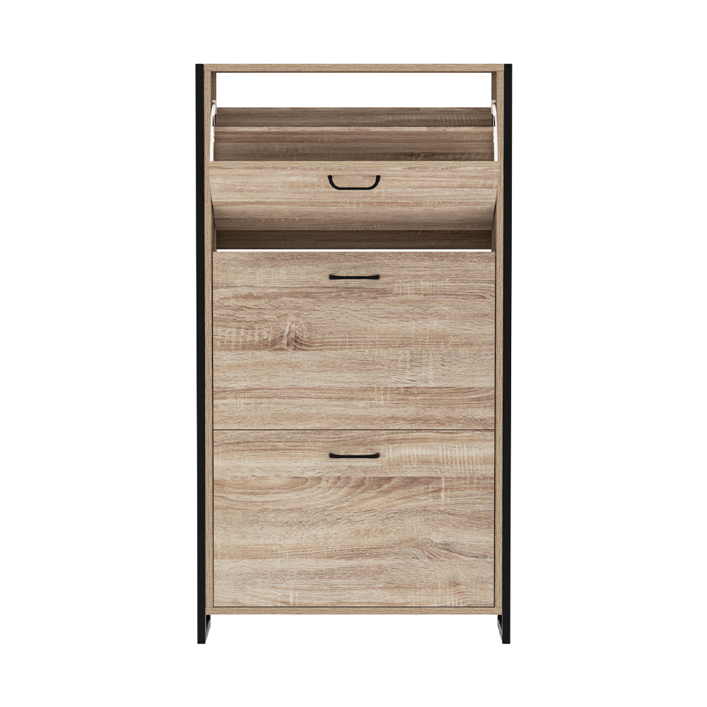 Artiss Shoe Rack Cabinet Adjustable Shelves 24 Pairs Tim-Shoe Storage Cabinets-PEROZ Accessories