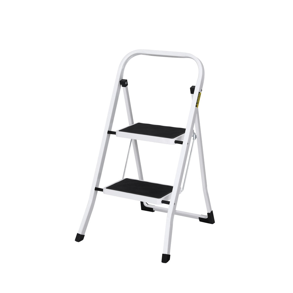 Giantz 2 Step Ladder Multi-Purpose Folding Steel Light Weight Platform-Tools &gt; Industrial Tools &gt; Ladders &amp; Scaffolding-PEROZ Accessories