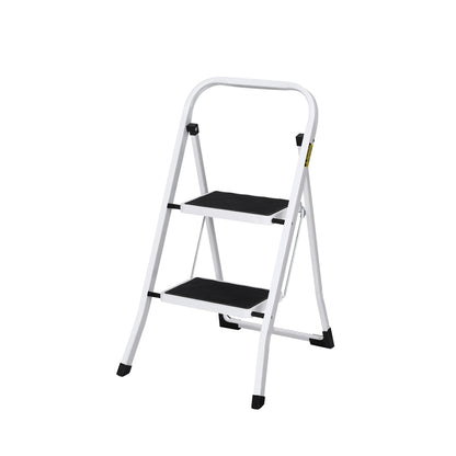 Giantz 2 Step Ladder Multi-Purpose Folding Steel Light Weight Platform-Tools &gt; Industrial Tools &gt; Ladders &amp; Scaffolding-PEROZ Accessories